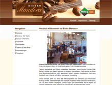 Tablet Screenshot of bistro-mandora.de